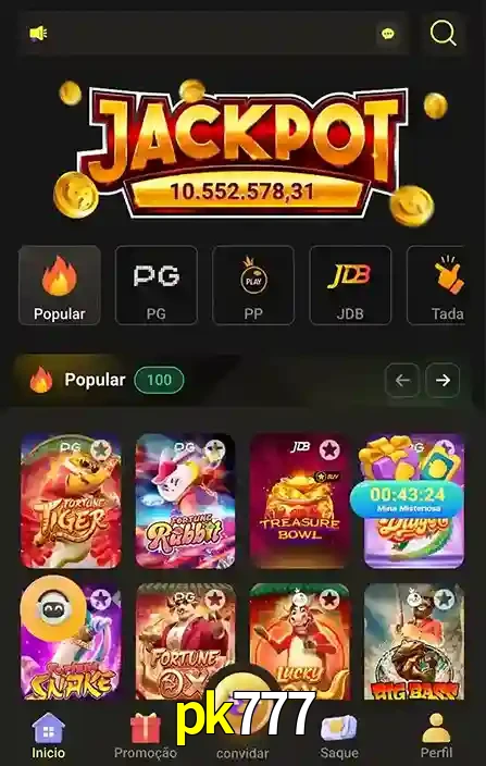 Promoções Especiais no pk777 App